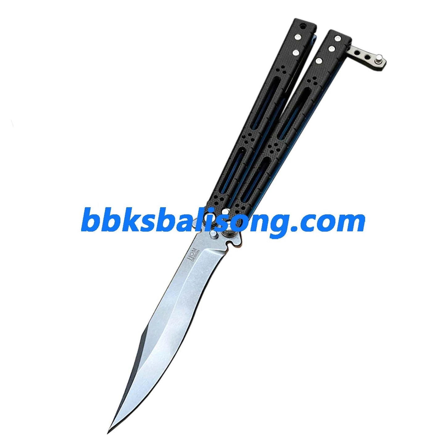 Theone HOM Basilisk Balisong Clone G10 Patch+Titanium Lining Handle