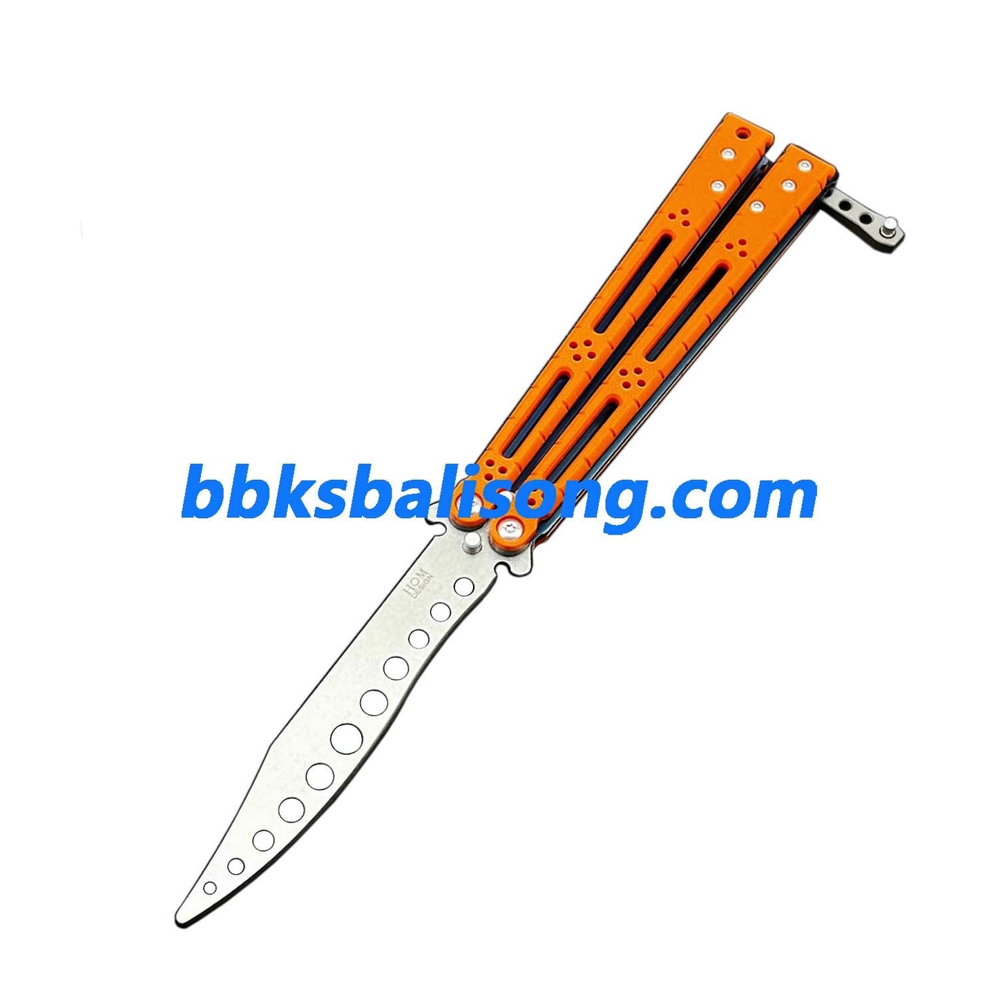 Theone HOM Basilisk Balisong Clone G10 Patch+Titanium Lining Handle
