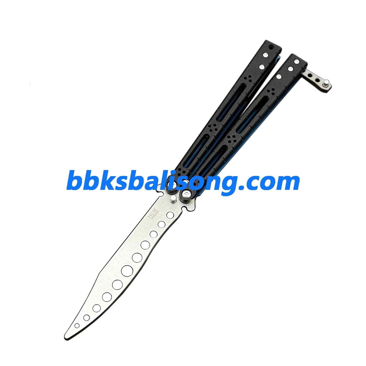 Theone HOM Basilisk Balisong Clone G10 Patch+Titanium Lining Handle