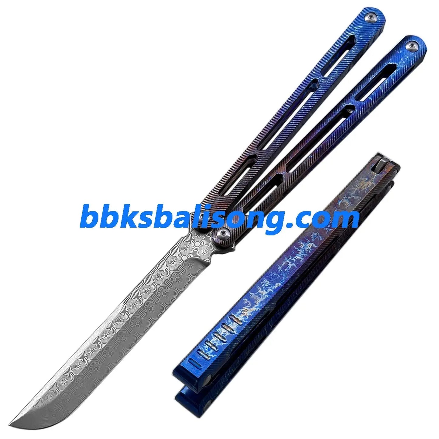Theone Tsunami Balisong Clone Titanium Channel Handle BBKSbalisong