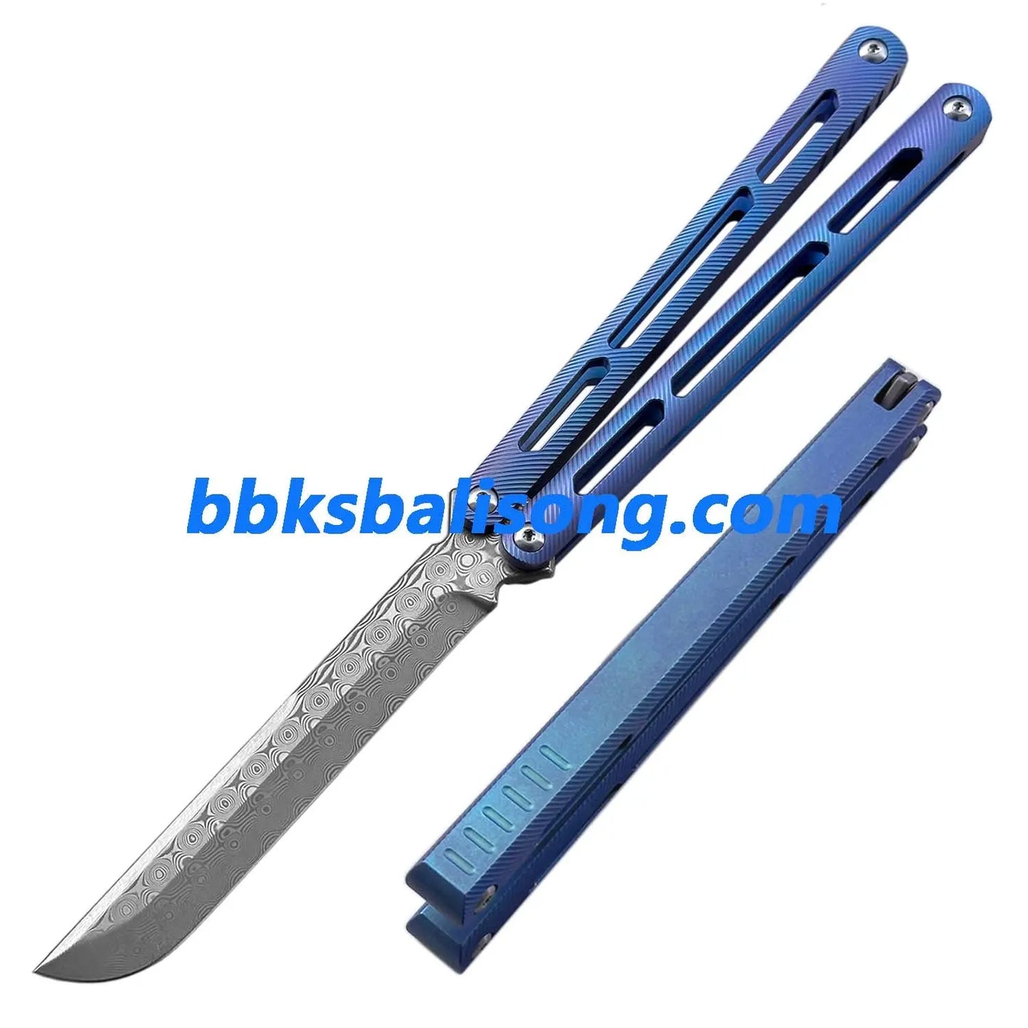 Theone Tsunami Balisong Clone Titanium Channel Handle BBKSbalisong