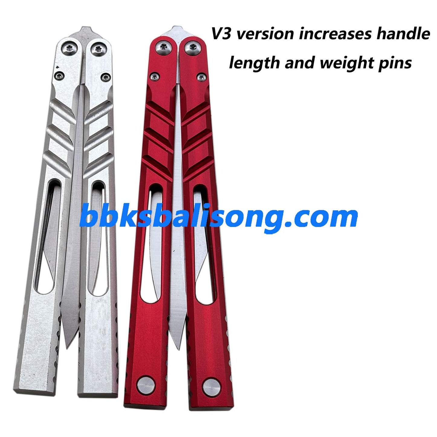 Titus CHAB Channel Alpha Beast V3 Balisong Clone 7075 Aluminum Handle