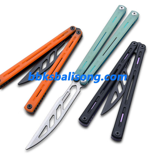 Titus Egrets Original Balisong G10+7075 Aluminum Handle Bushings System