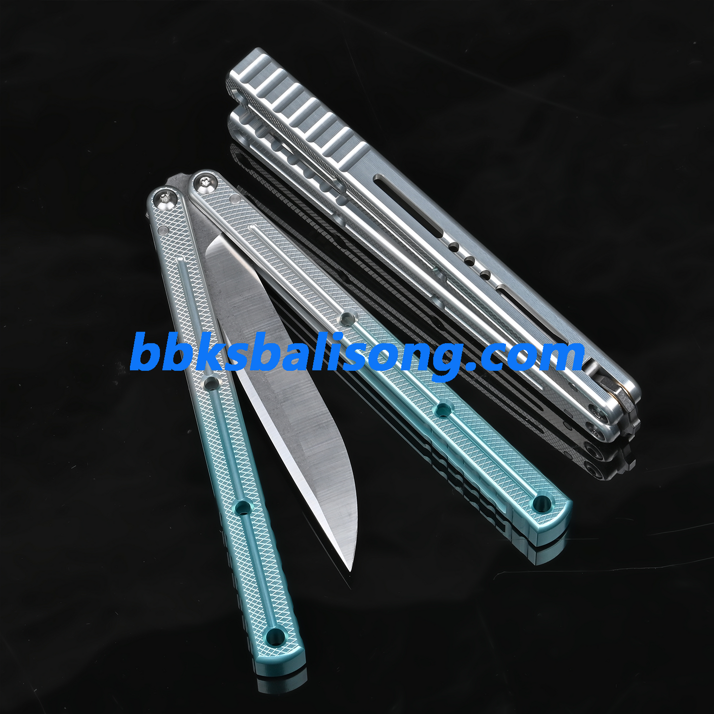 Titus Flow Channel Kraken V3 Balisong Clone 7075 Alunium Glossy Handle