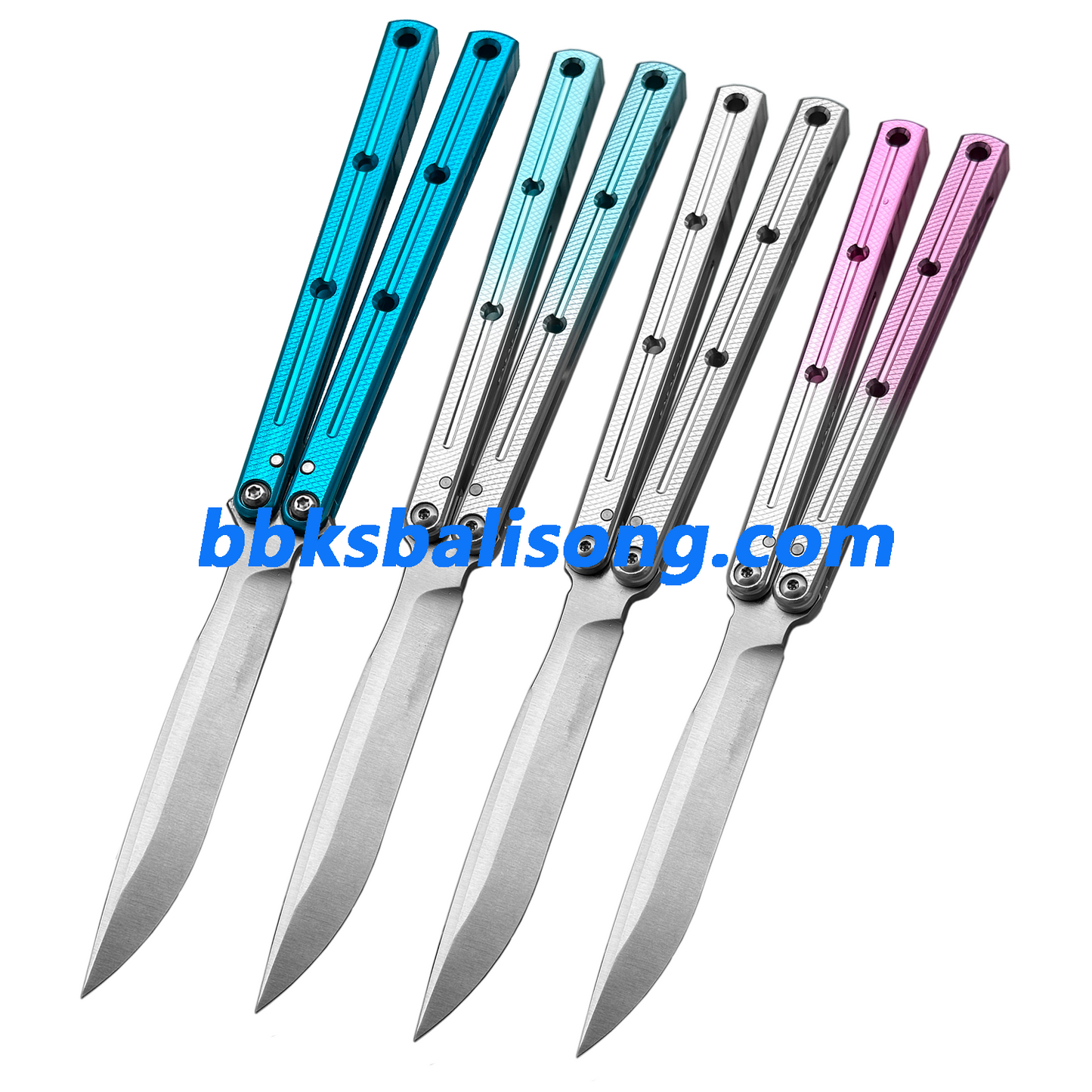 Titus Flow Channel Kraken V3 Balisong Clone 7075 Alunium Glossy Handle