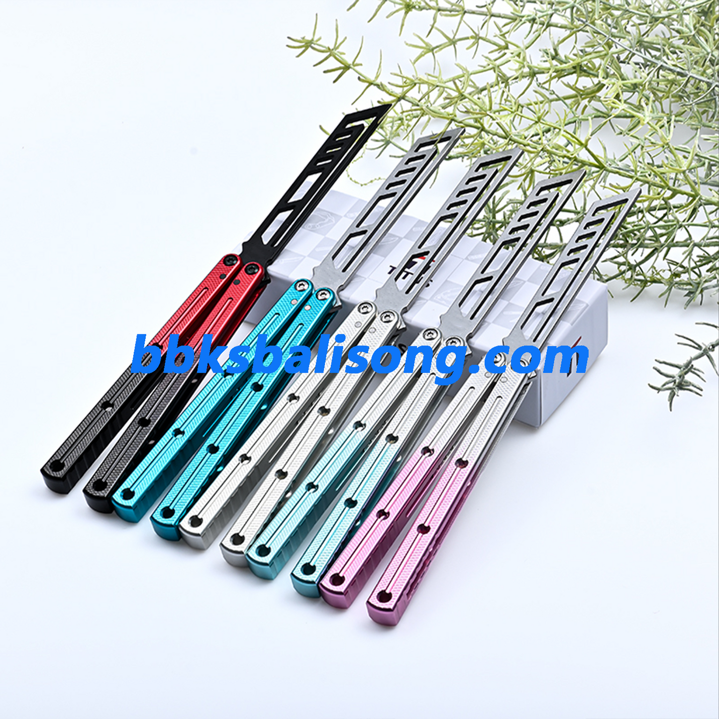 Titus Flow Channel Kraken V3 Balisong Clone 7075 Alunium Glossy Handle