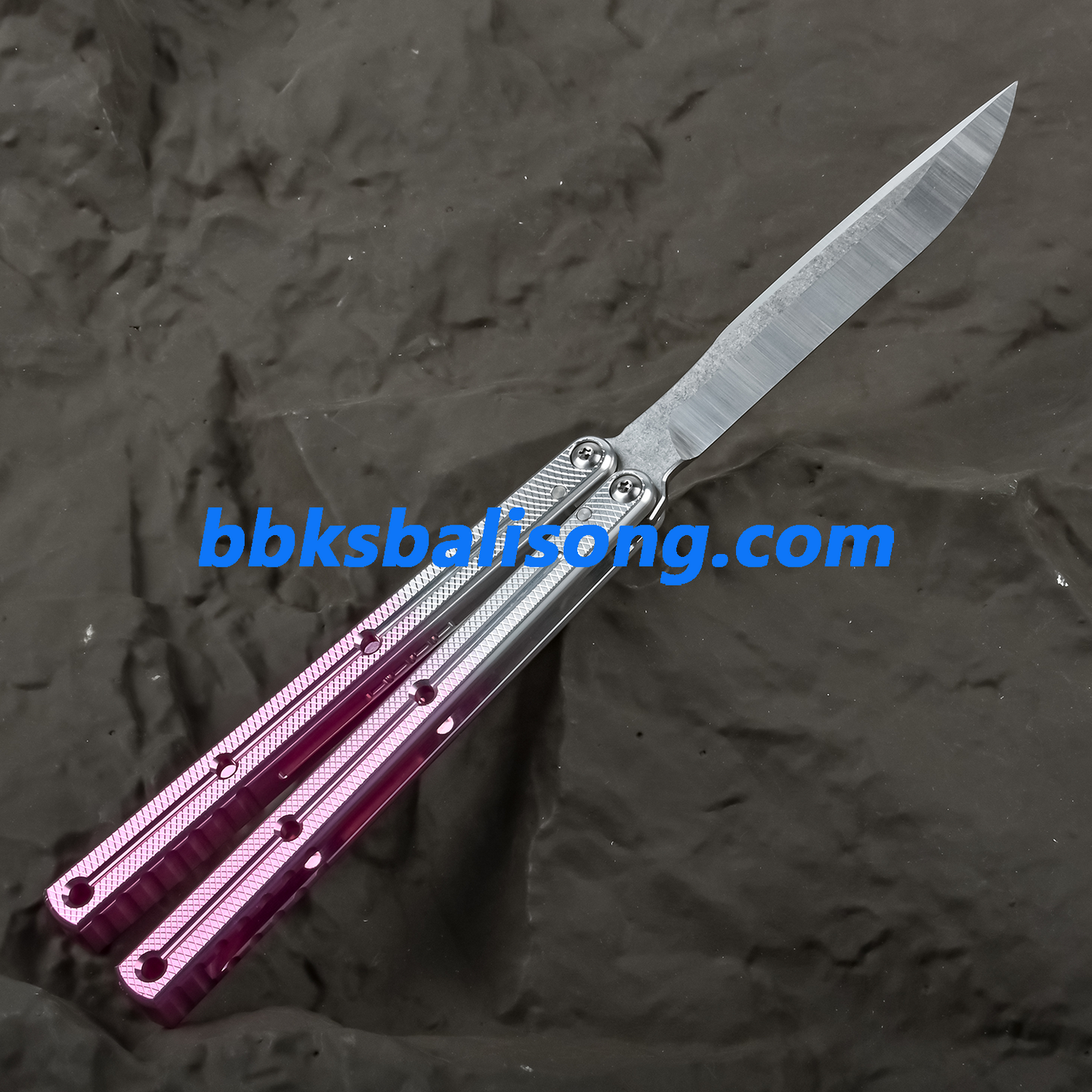 Titus Flow Channel Kraken V3 Balisong Clone 7075 Alunium Glossy Handle