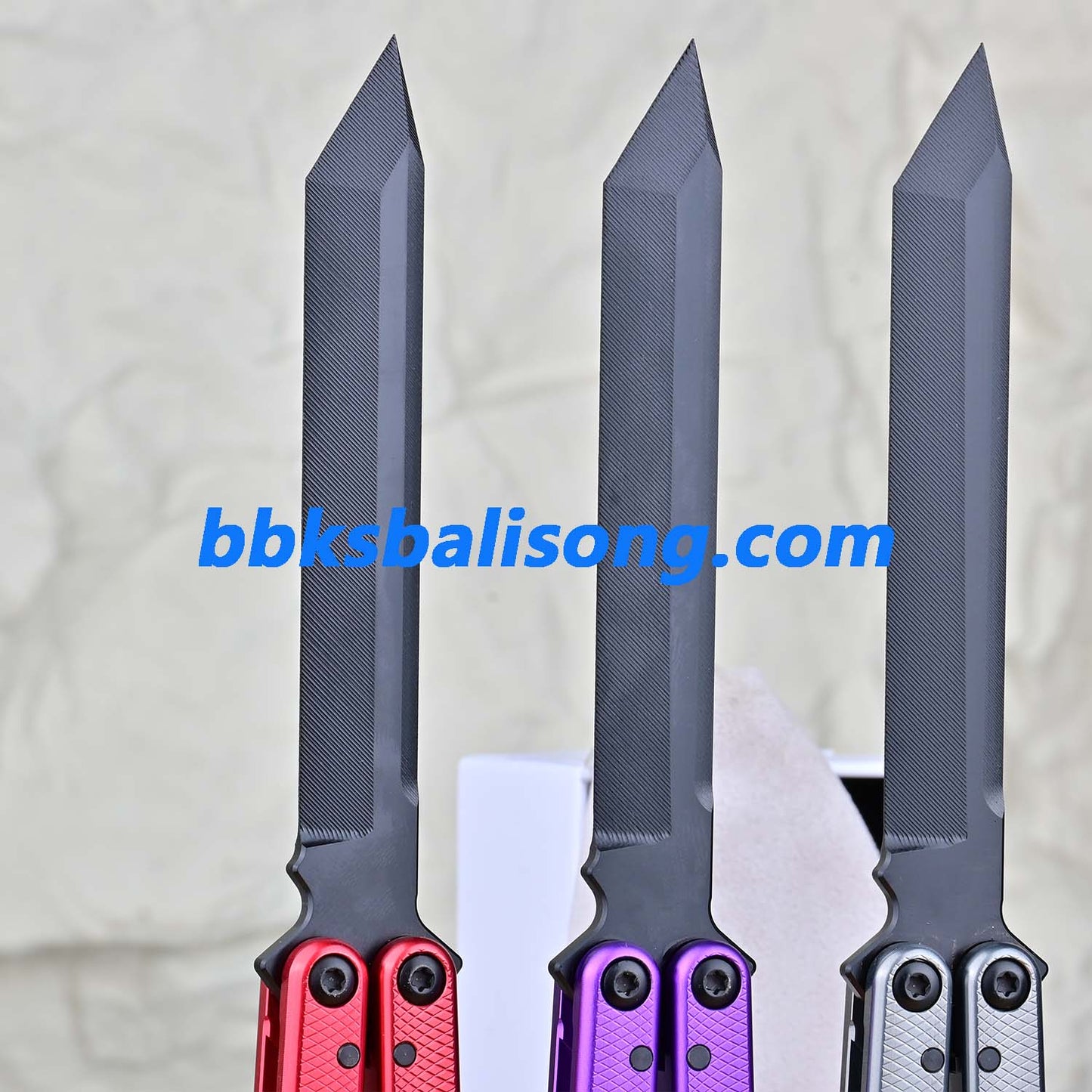 Titus Kraken V3 Balisong Clone 7075 Aluminum False Edge Blade