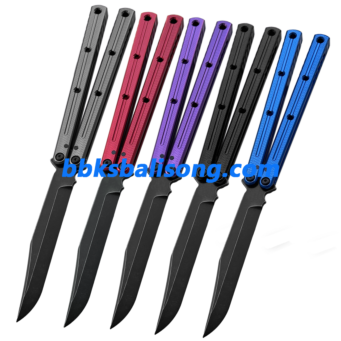 Titus Kraken V3 Balisong Clone 7075 Aluminum False Edge Blade