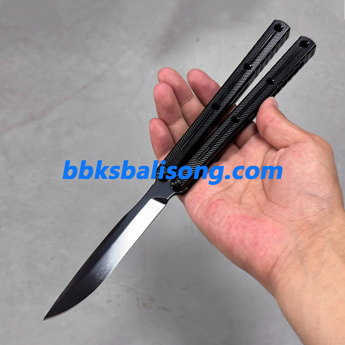 Titus Kraken V3 Balisong Clone Mirror DLC Blade 7075 Aluminum Handle