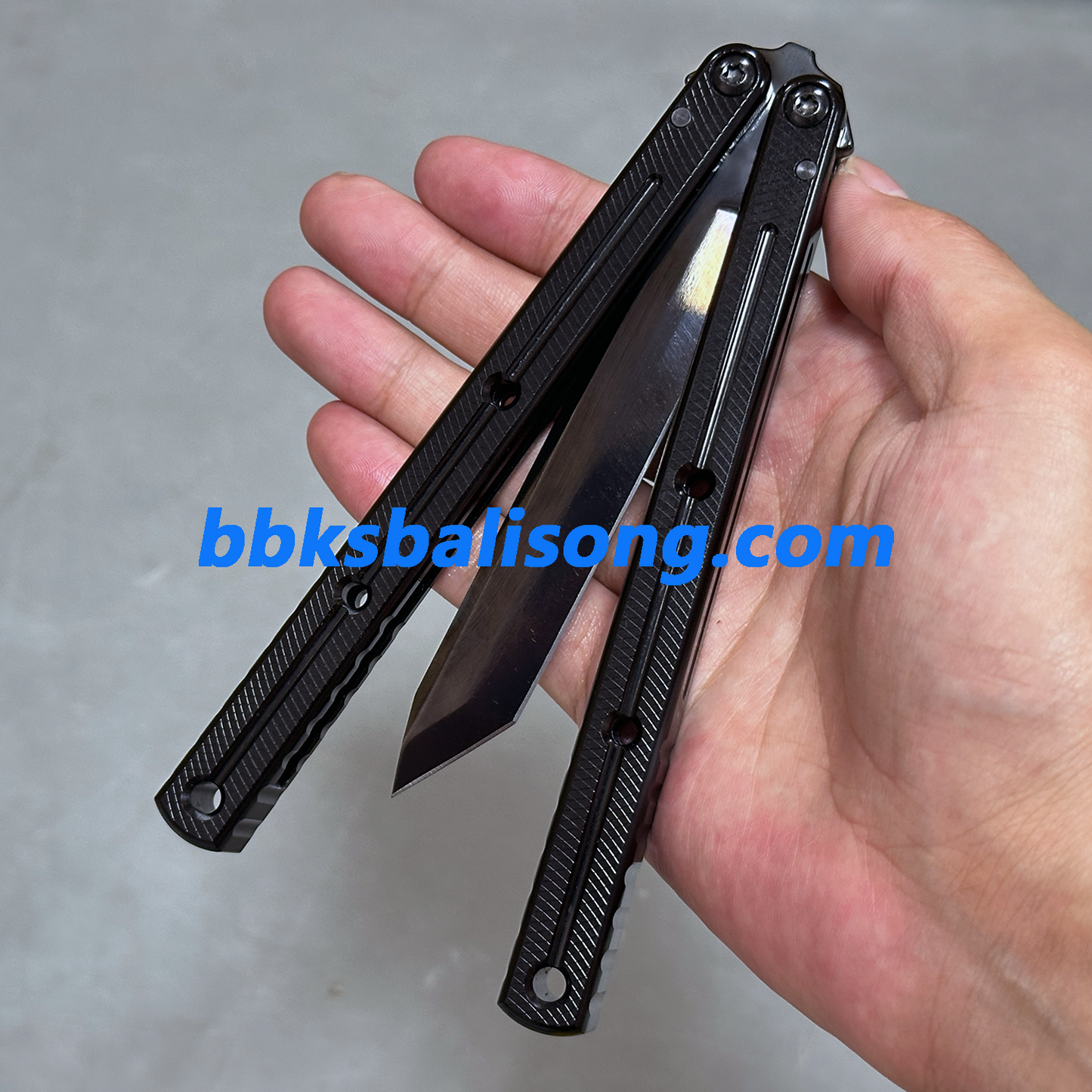 Titus Kraken V3 Balisong Clone Mirror DLC Blade 7075 Aluminum Handle