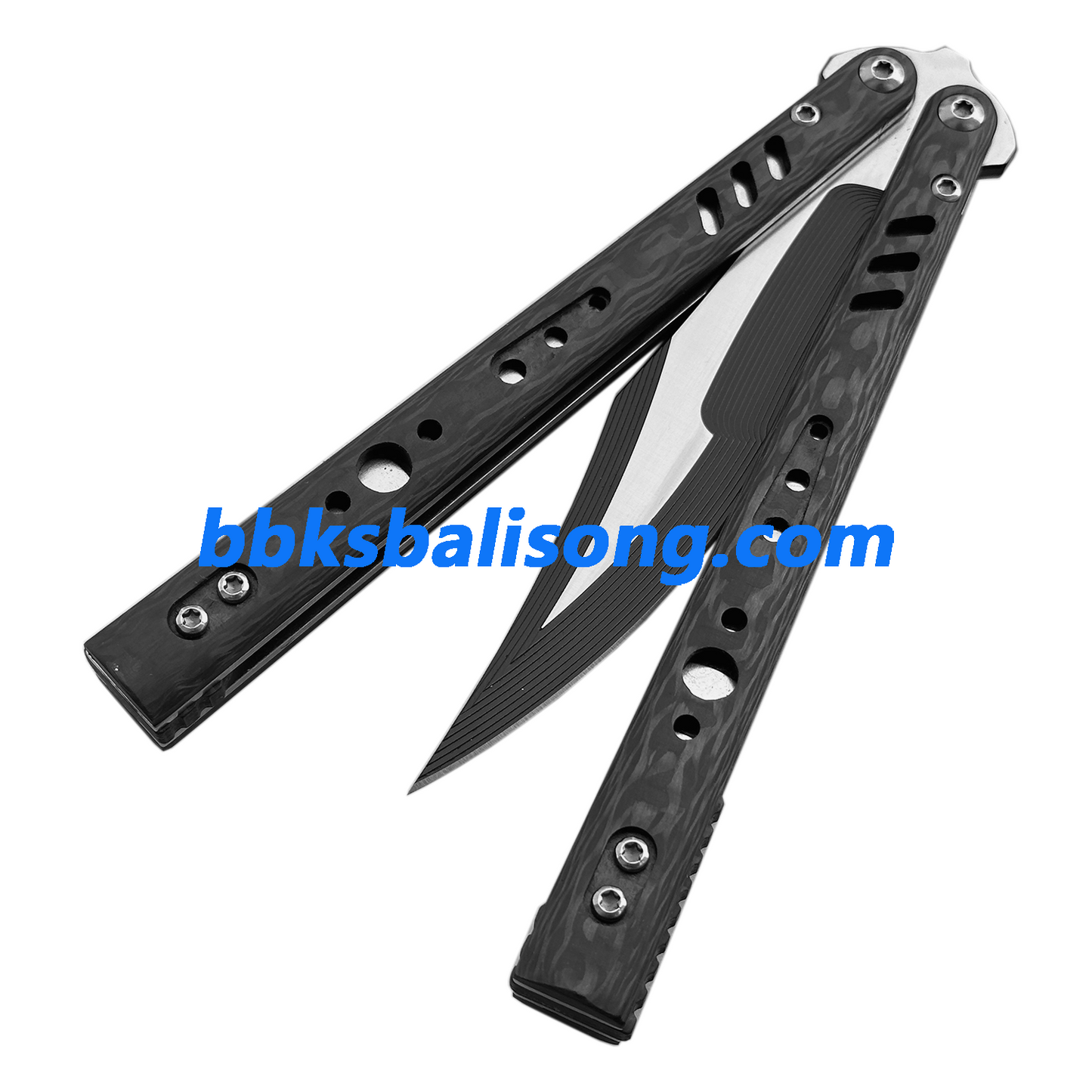 Titus Replicant (REP) V3 Balisong Clone Carbon Fiber Scales Titanium Liner