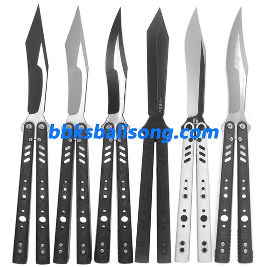 Titus Replicant (REP) V3 Balisong Clone Carbon Fiber Scales Titanium Liner