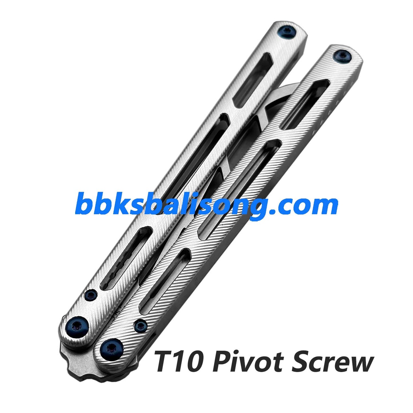 Titus Tsunami V3 Clone Balisong Trainer 7075 Aluminum Handle Bushing System