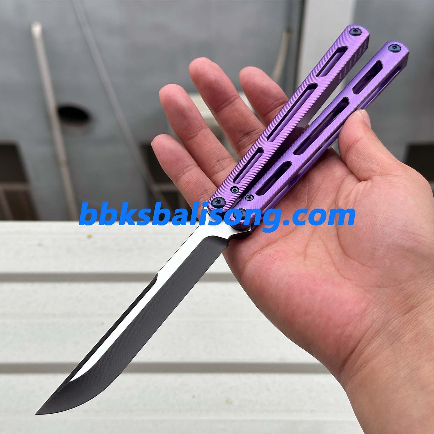 Titus Tsunami V3 Clone Balisong Trainer 7075 Aluminum Handle Bushing System
