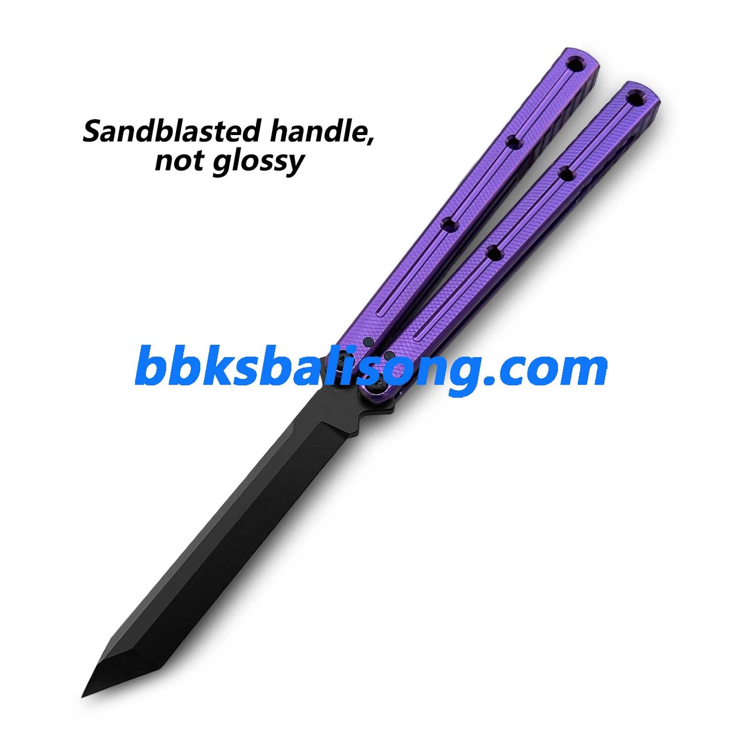 Titus Kraken V3 Balisong Clone 7075 Aluminum False Edge Blade