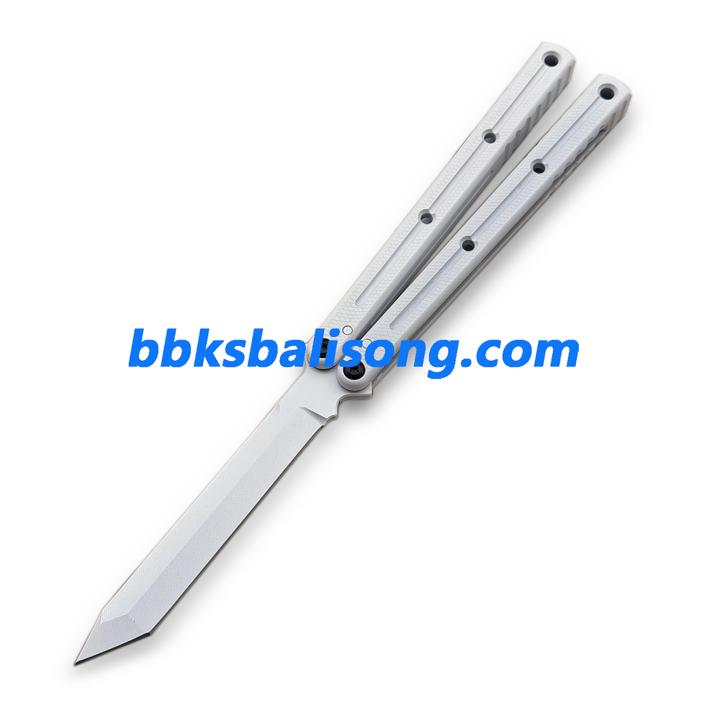 Titus Kraken V3 Balisong Clone Ceramic Coating Handle Sapphire Blade