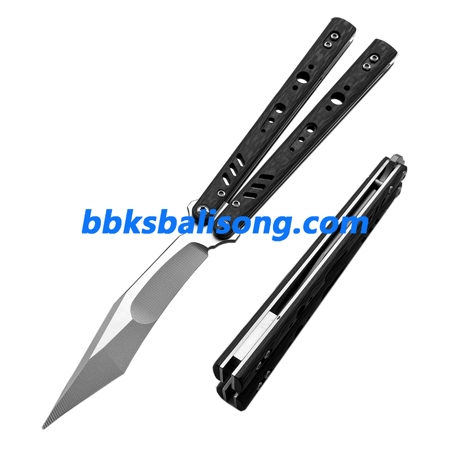 Titus Replicant (REP) V3 Balisong Clone Carbon Fiber Scales Titanium Liner