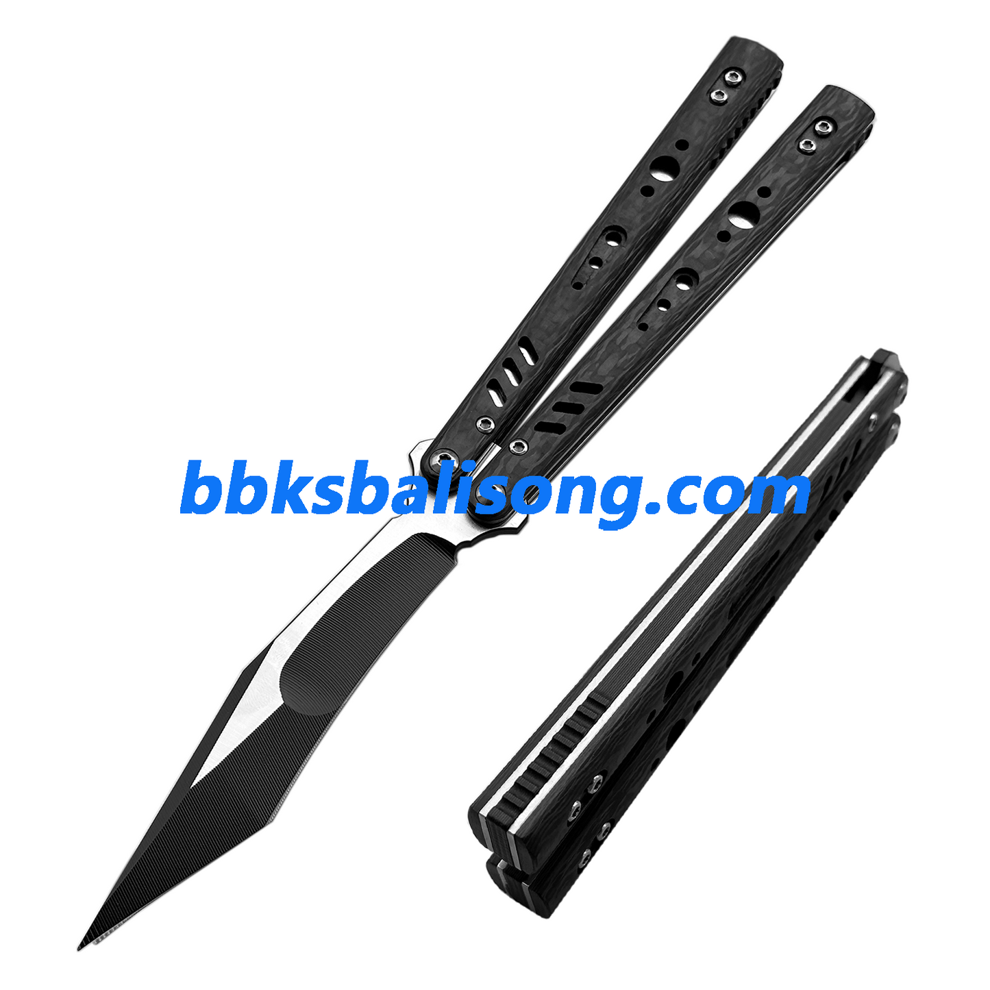 Titus Replicant (REP) V3 Balisong Clone Carbon Fiber Scales Titanium Liner