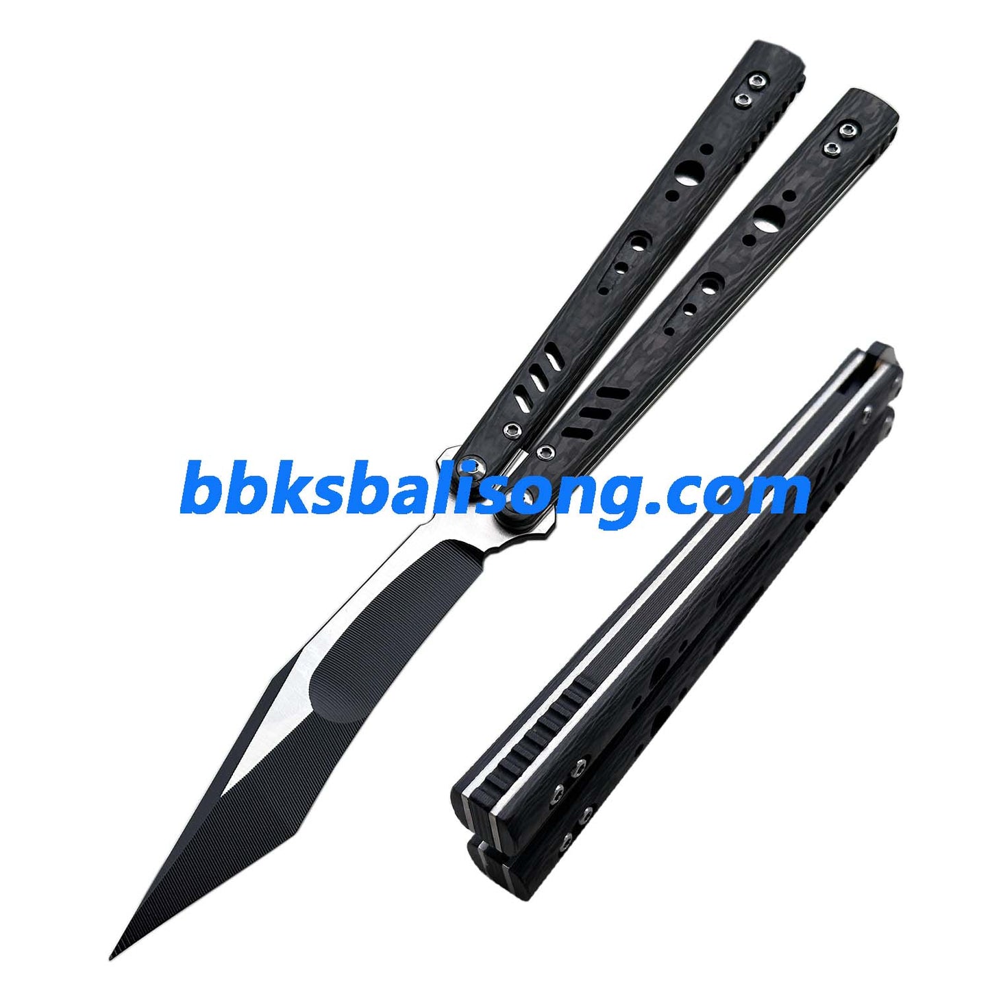 Titus Replicant (REP) V3 Balisong Clone Carbon Fiber Scales Titanium Liner