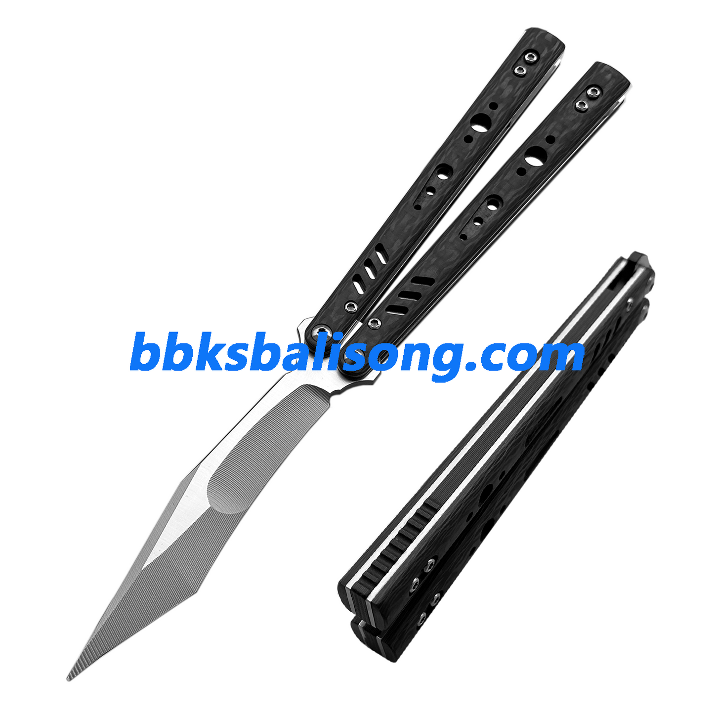 Titus Replicant (REP) V3 Balisong Clone Carbon Fiber Scales Titanium Liner