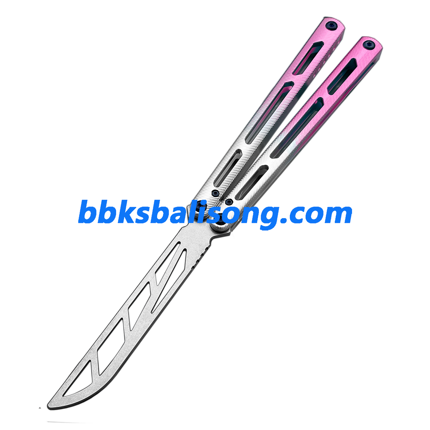 Titus Tsunami V3 Clone Balisong Trainer 7075 Aluminum Handle Bushing System