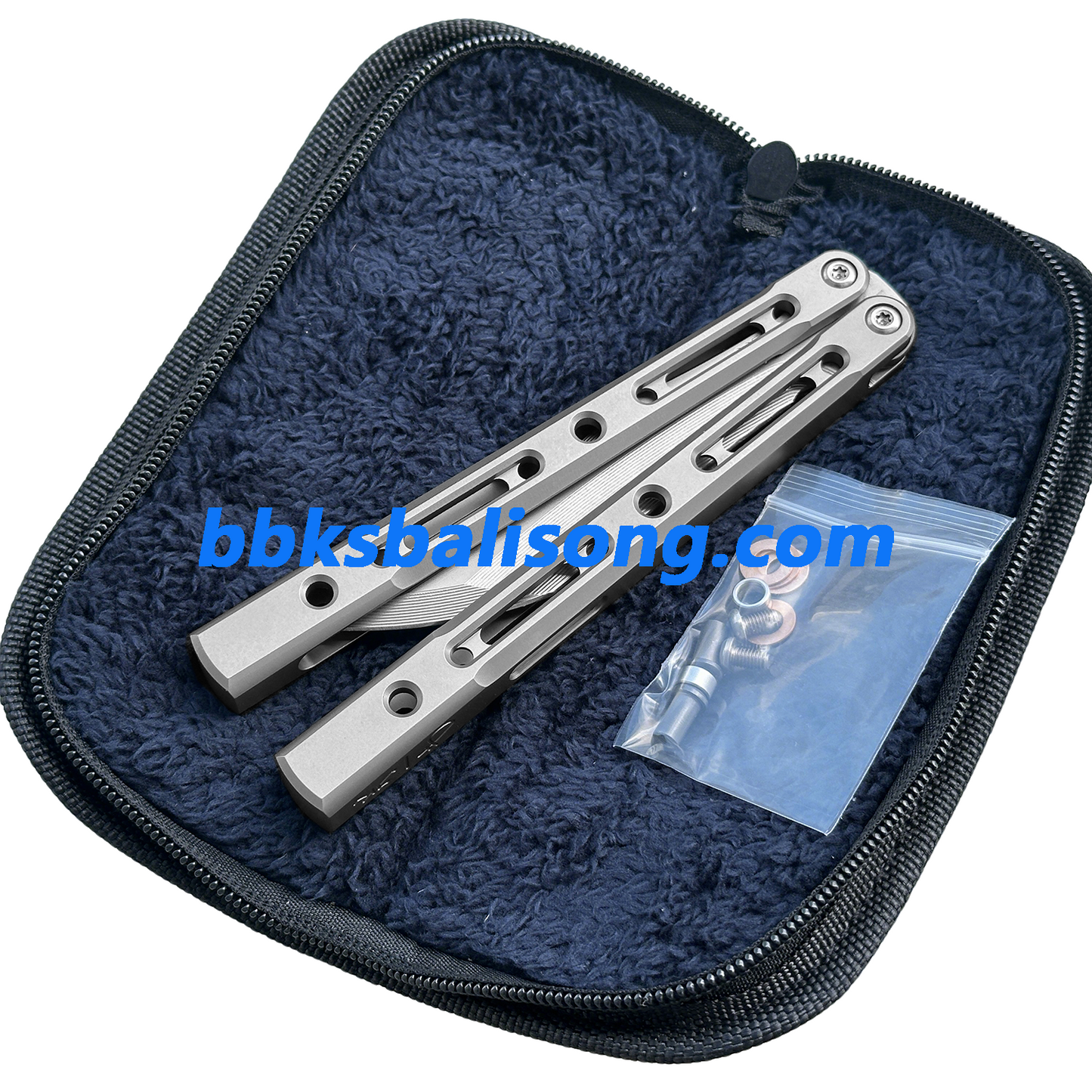 ZunMade New Monarch V1 Balisong Clone Titanium Handle Bushings System