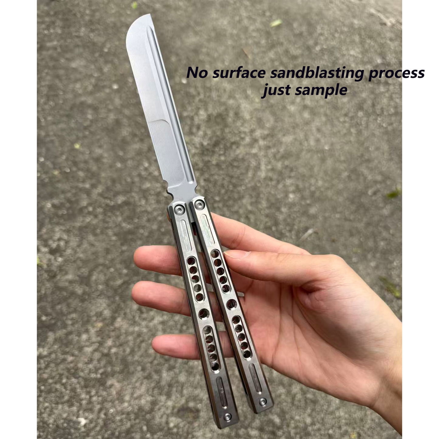 Zunmade Solo Balisong Clone Titanium Handle Bushings System