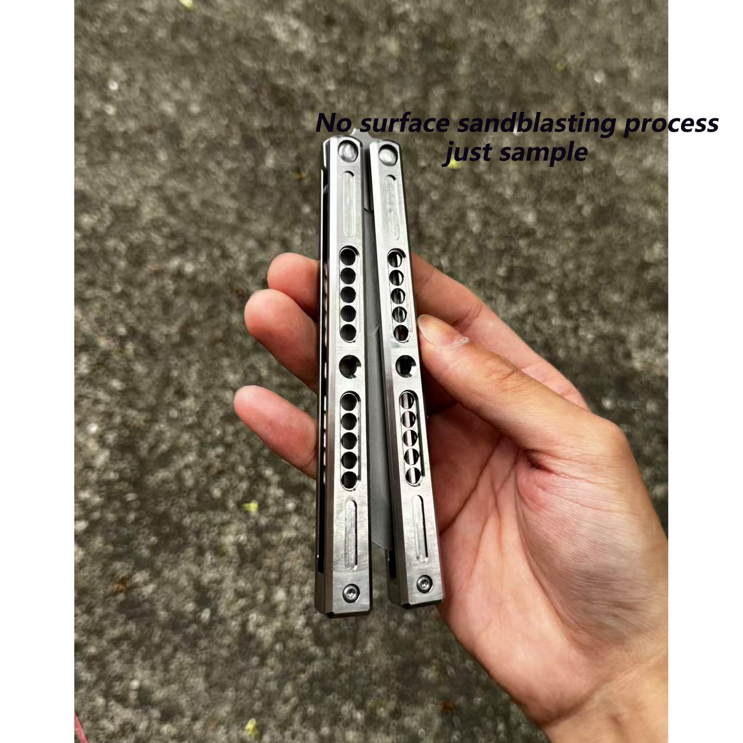 Zunmade Solo Balisong Clone Titanium Handle Bushings System