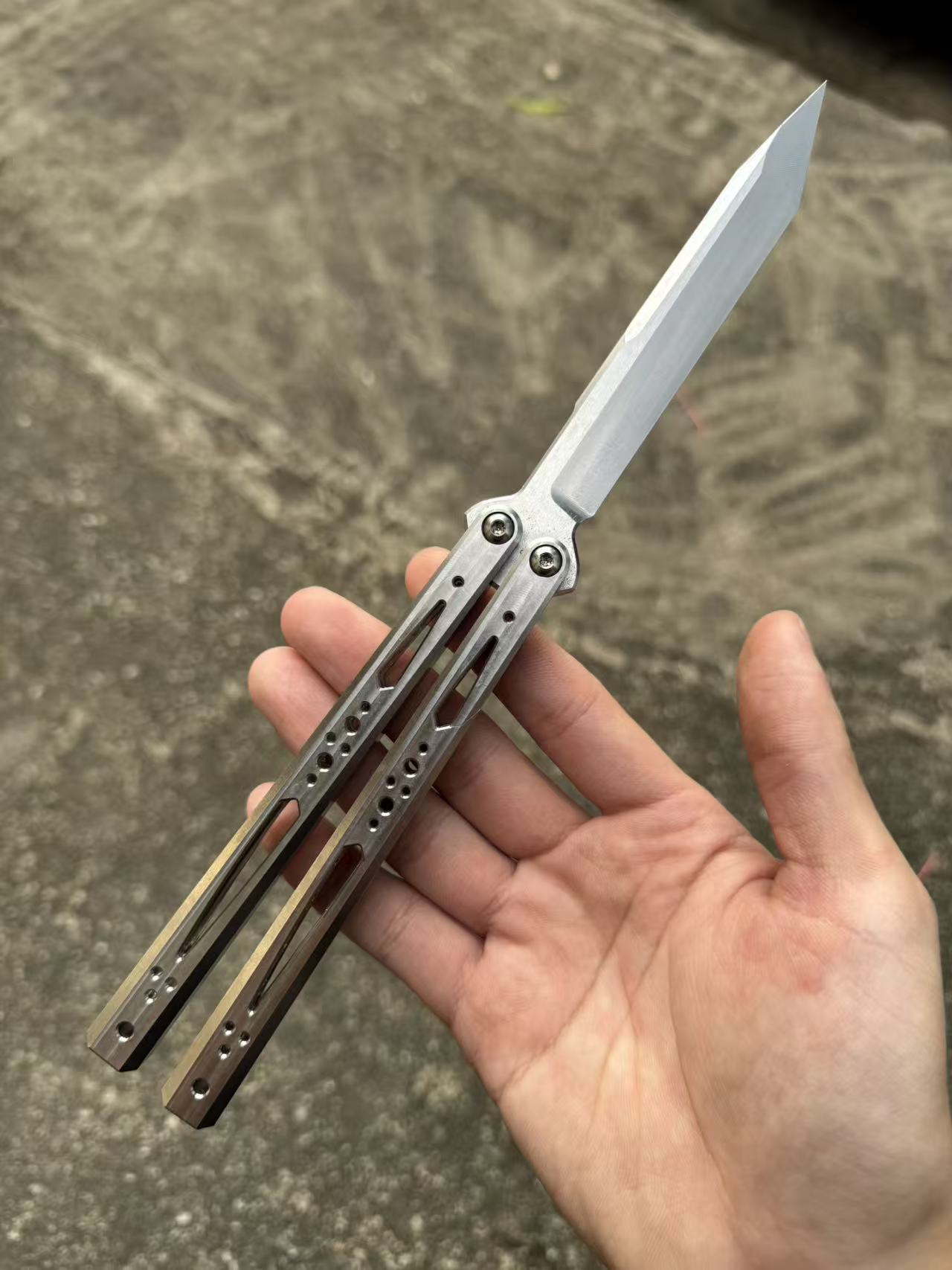 Zunmade Ryworx Ga Balisong Clone Titanium Handle