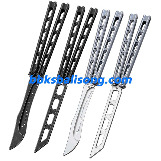 ARMED SHARK Prism Balisong Stainless Steel Handle Bushing System