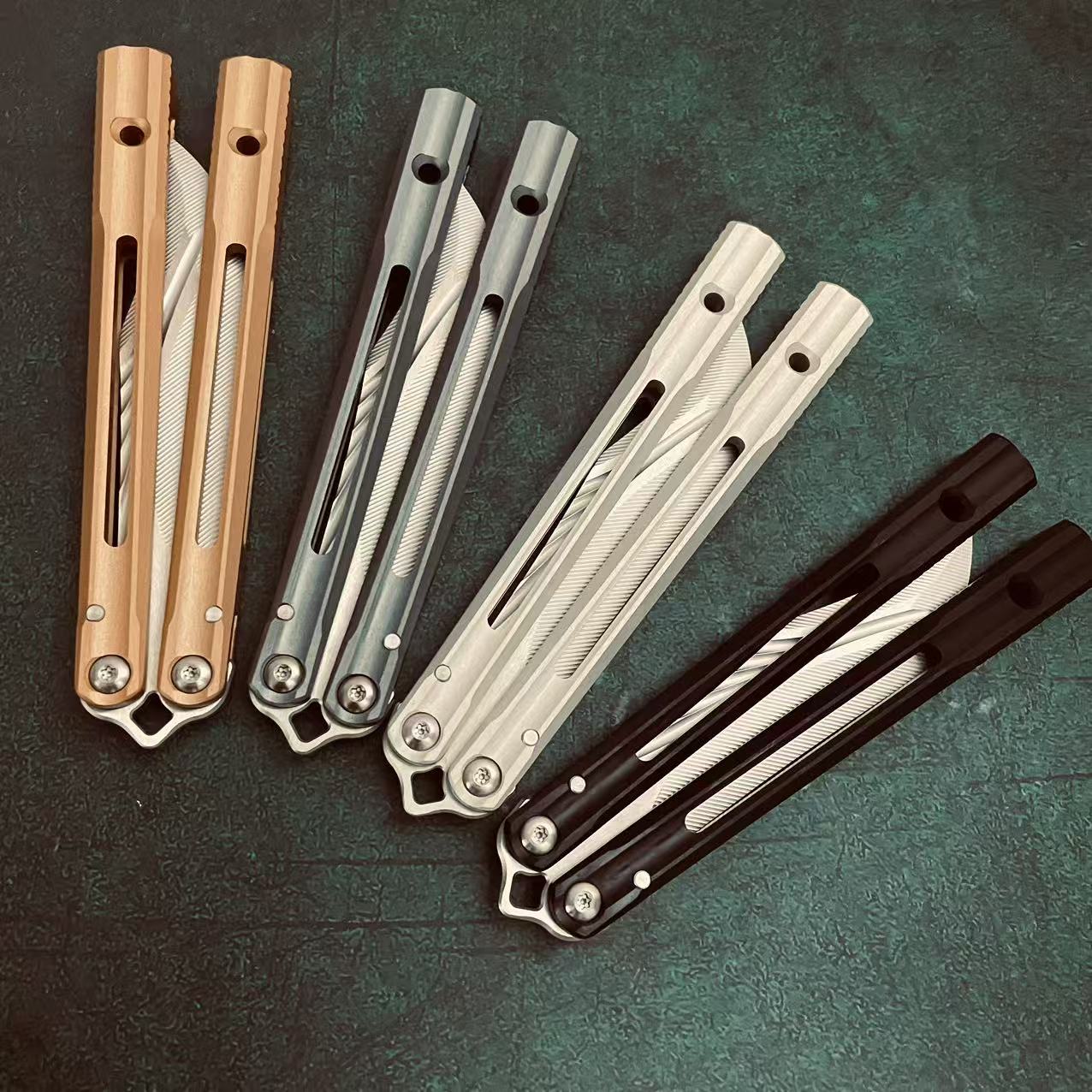 Banshu Orca V2 Balisong Clone 7075 Aluminum Handle