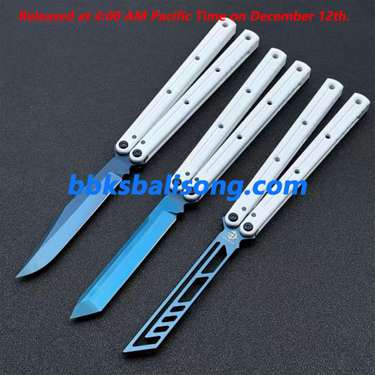 Baliplus Kraken V3 Balisong Clone Ceramic Coating Handle Sapphire Blade
