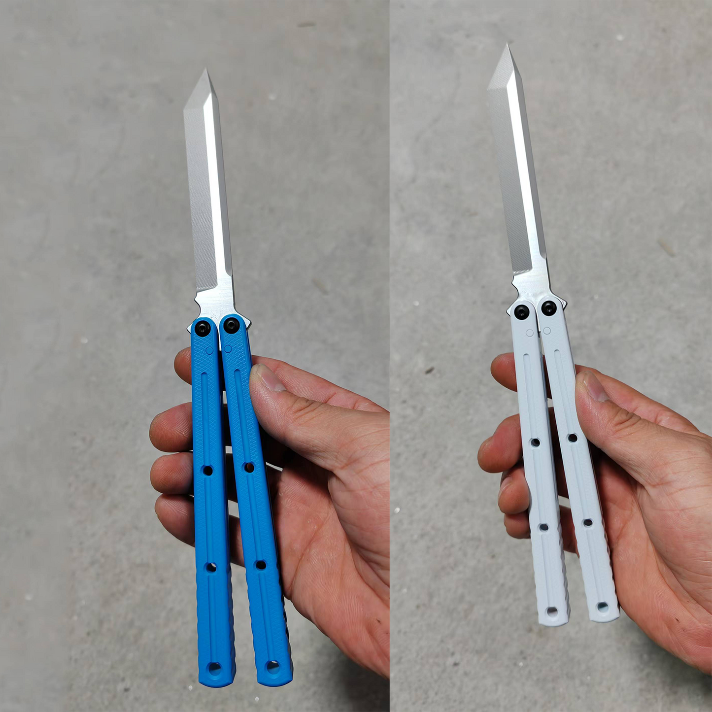 Cold Blade Krake Raken(Kraken) V3 Balisong Clone 7075 Aluminum Ceramic Coating Handle