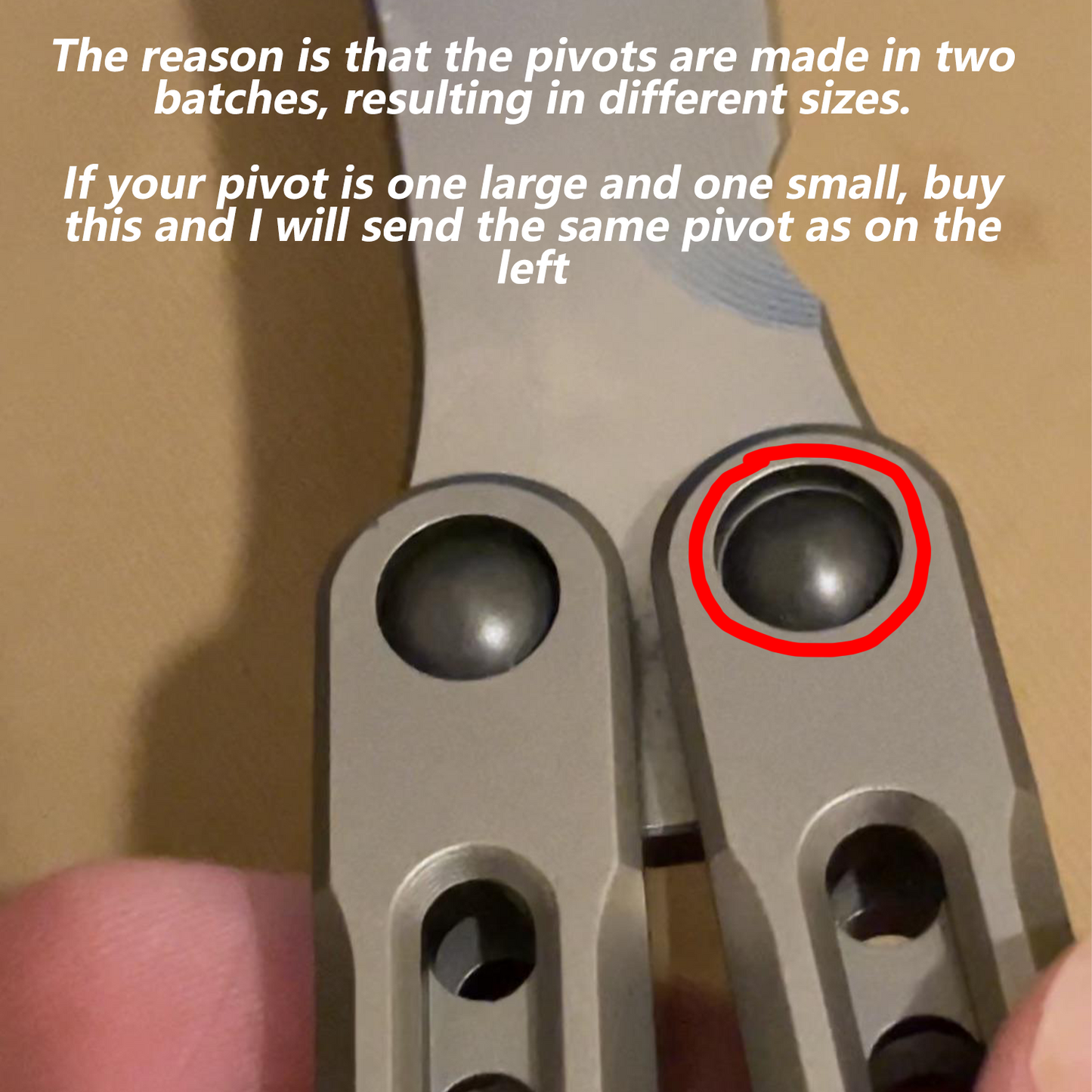 ZunMade New Monarch V1 Balisong Clone Titanium Handle Bushings System