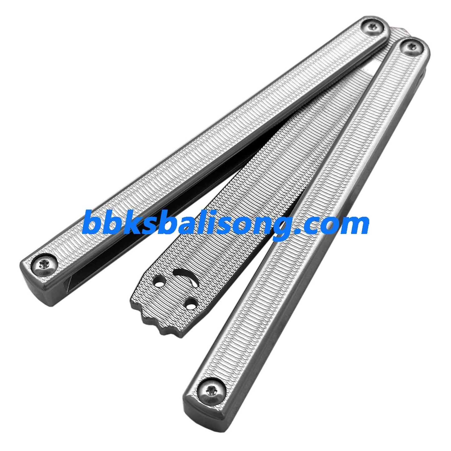 New Yuppie Squiddy-AL Balisong Clone 7075 Aluminum Glossy Handle