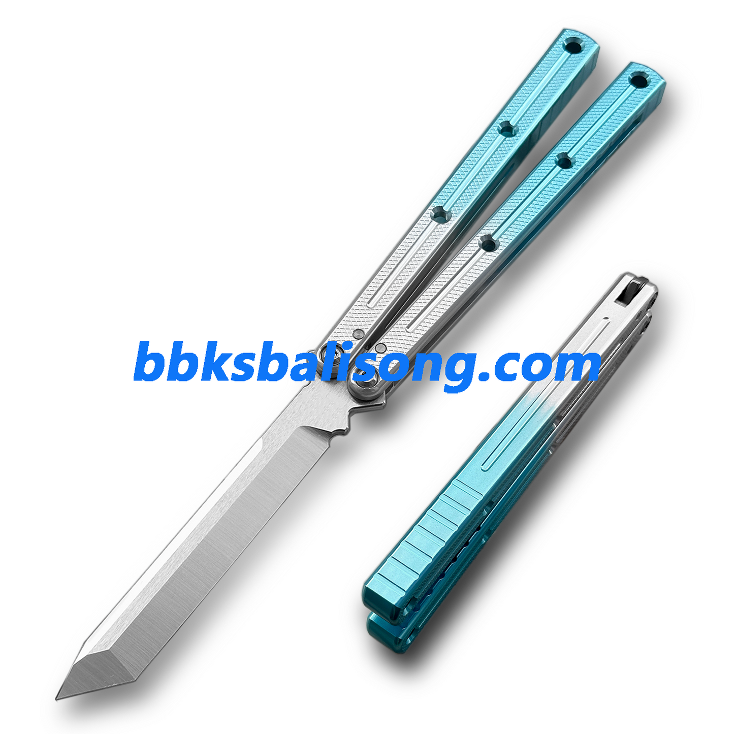 New Baliplus Kraken V3 Live Balisong Clone 7075 Glossy Handle