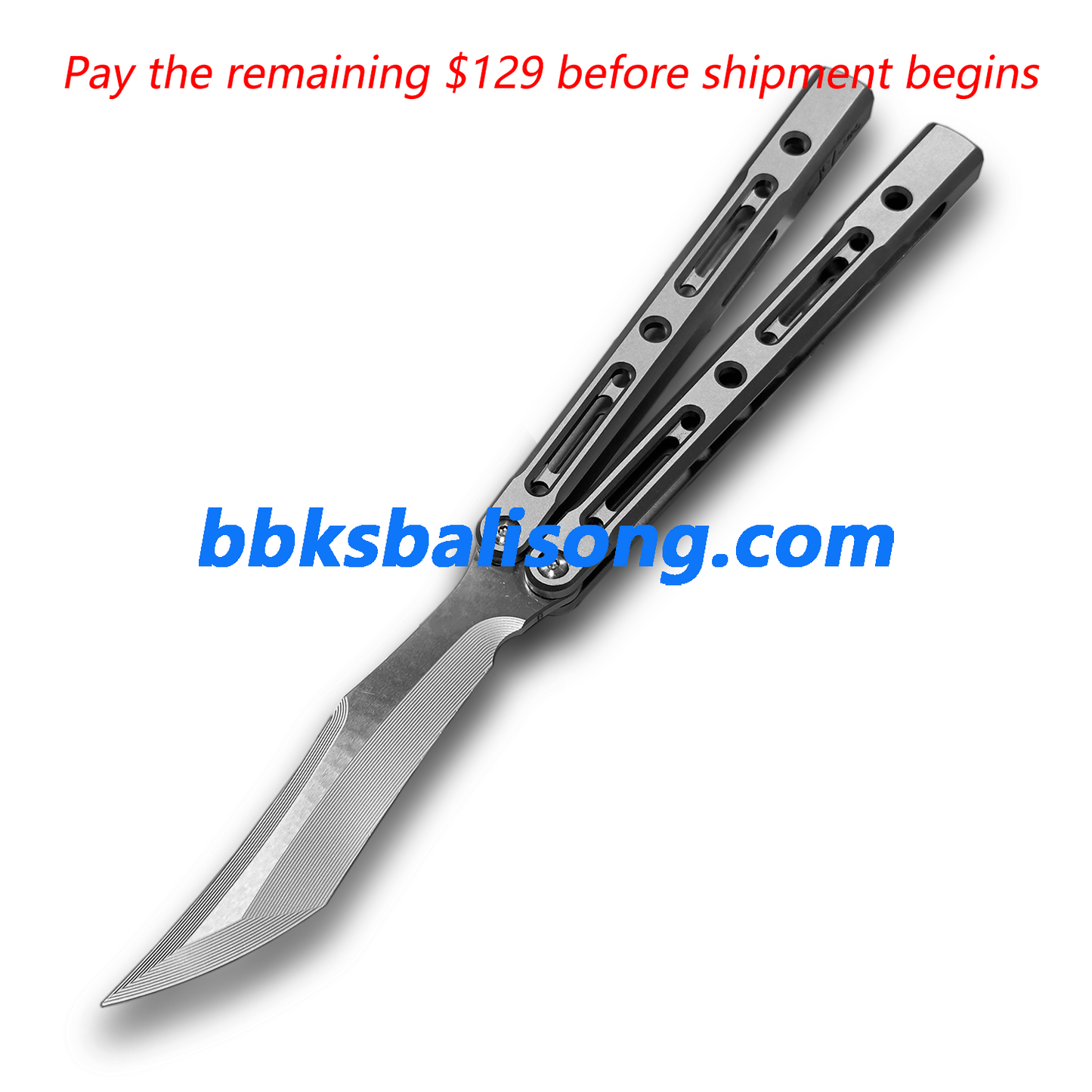 ZunMade New Monarch V1 Balisong Clone Titanium Handle Bushings System