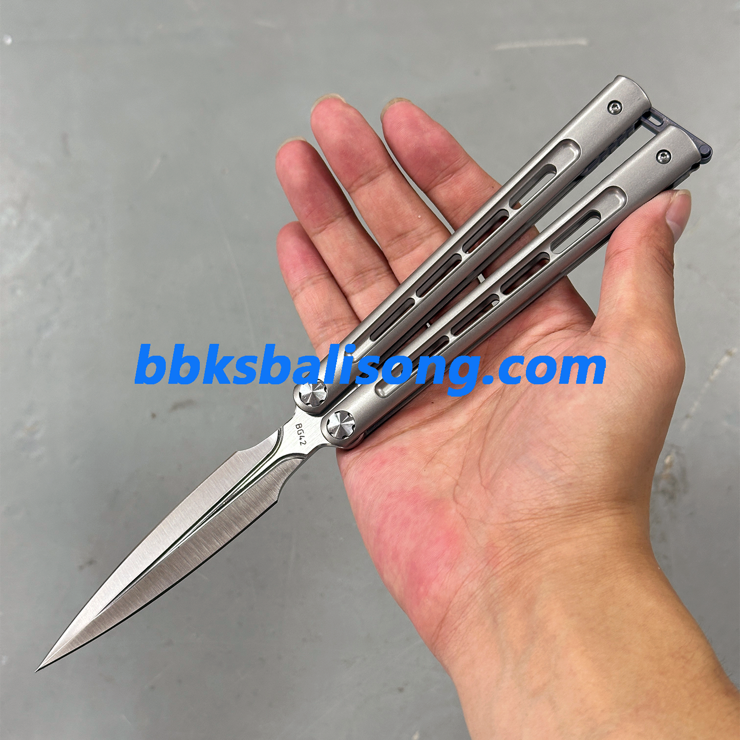 Growl Balisong CK Integralis II Clone Titanium handle Bearing System