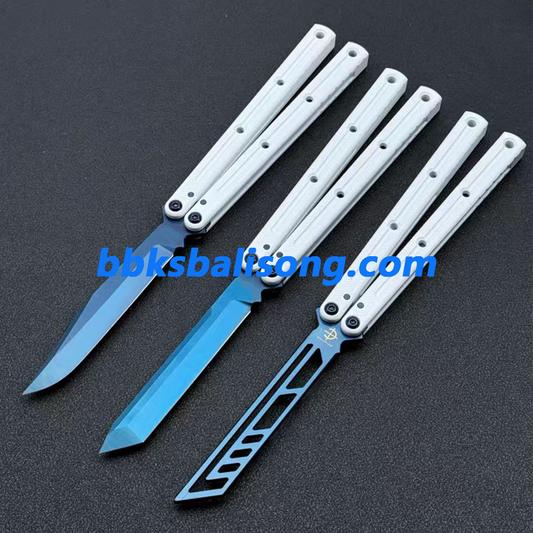 Baliplus Kraken V2.5 Balisong Clone Ceramic Coating Handle Sapphire Blade