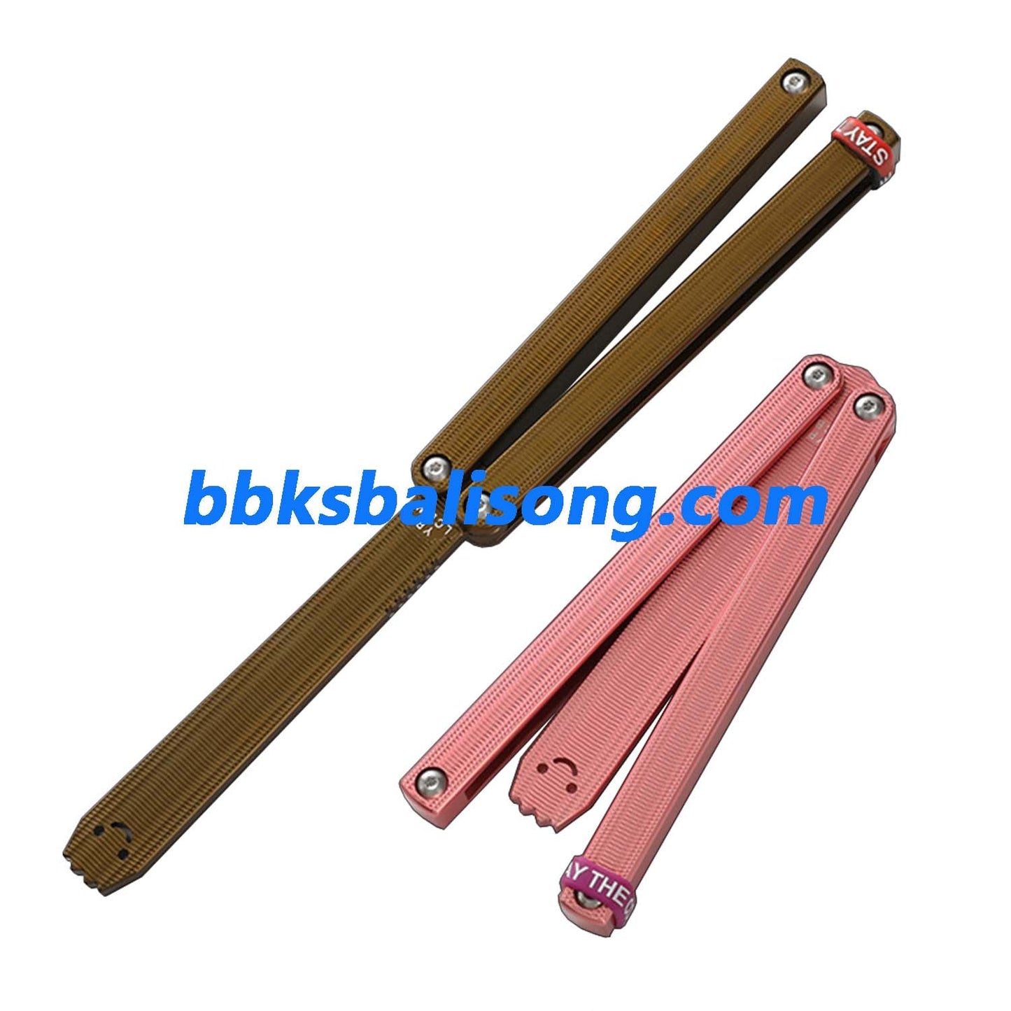 New Yuppie Squiddy-AL Balisong Clone 7075 Aluminum Glossy Handle