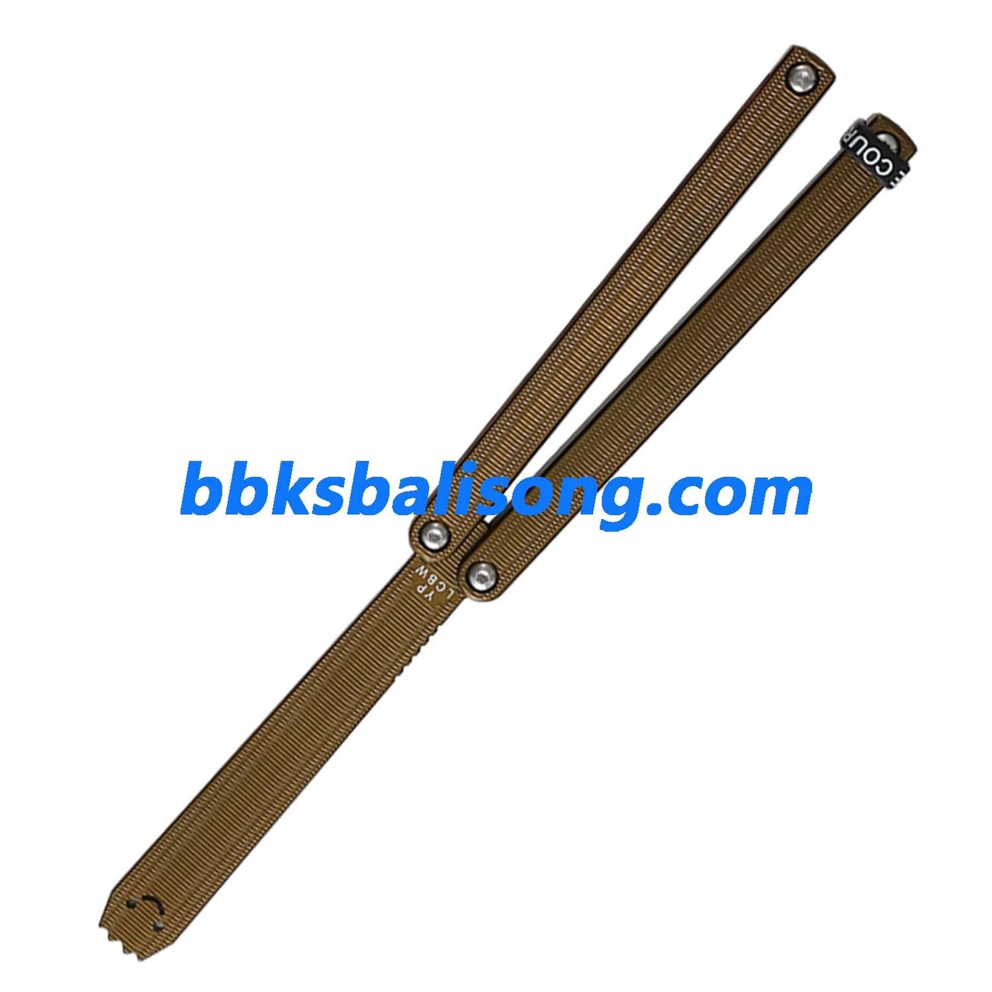 New Yuppie Squiddy-AL Balisong Clone 7075 Aluminum Glossy Handle