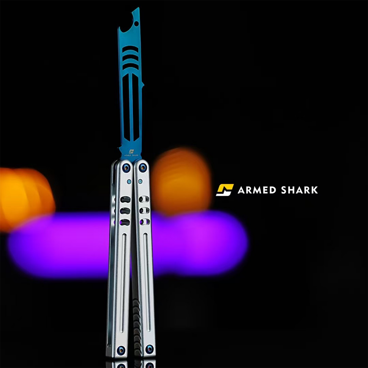 ARMED SHARK Mako V5 Balisong Clone Bottle Opener 6061 Aluminum