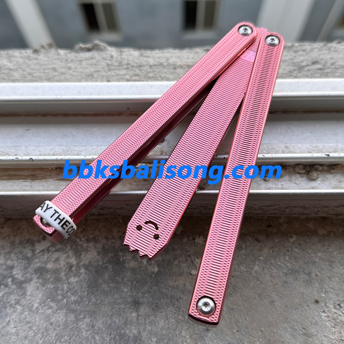 New Yuppie Squiddy-AL Balisong Clone 7075 Aluminum Glossy Handle