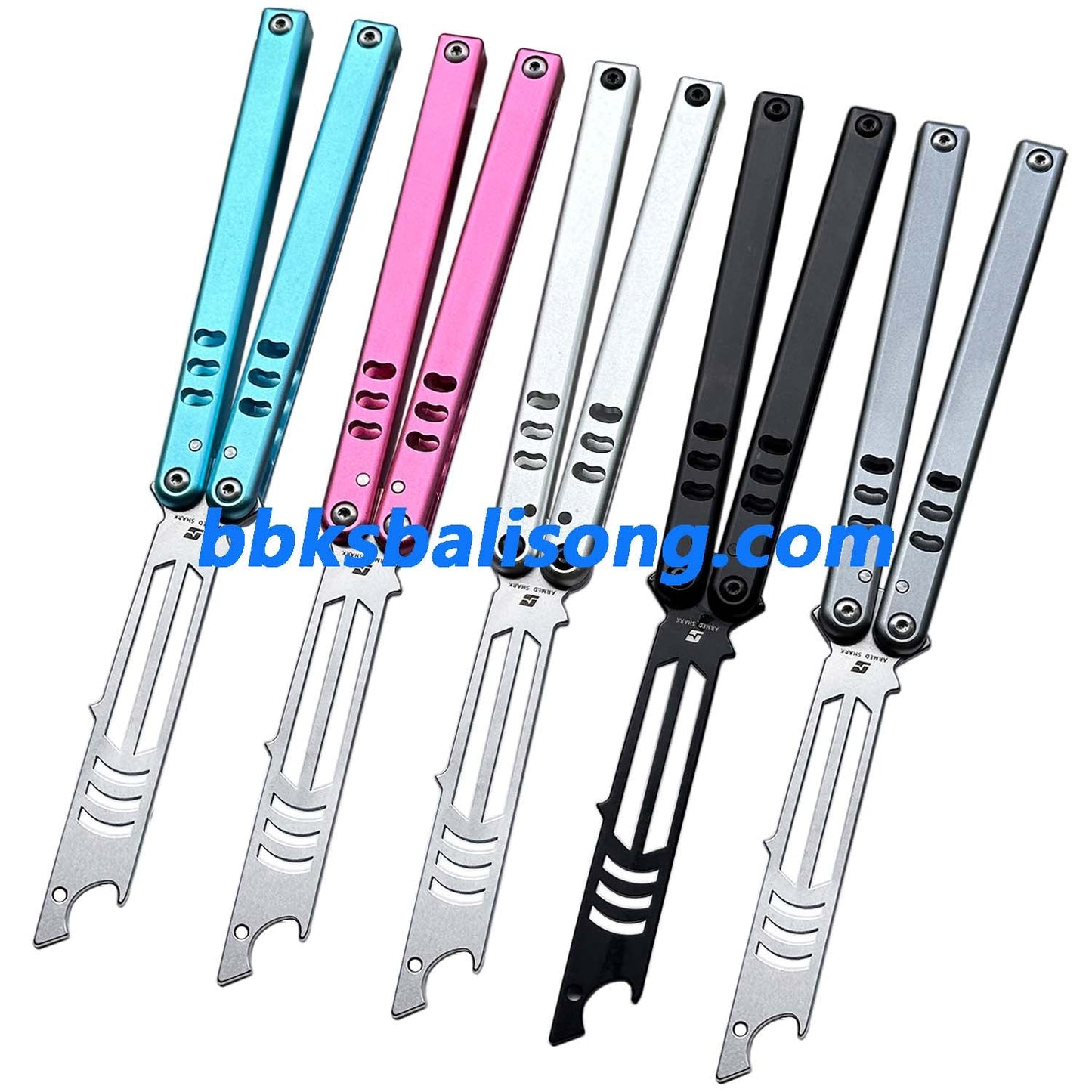 ARMED SHARK Mako V5 Balisong Clone Bottle Opener 6061 Aluminum