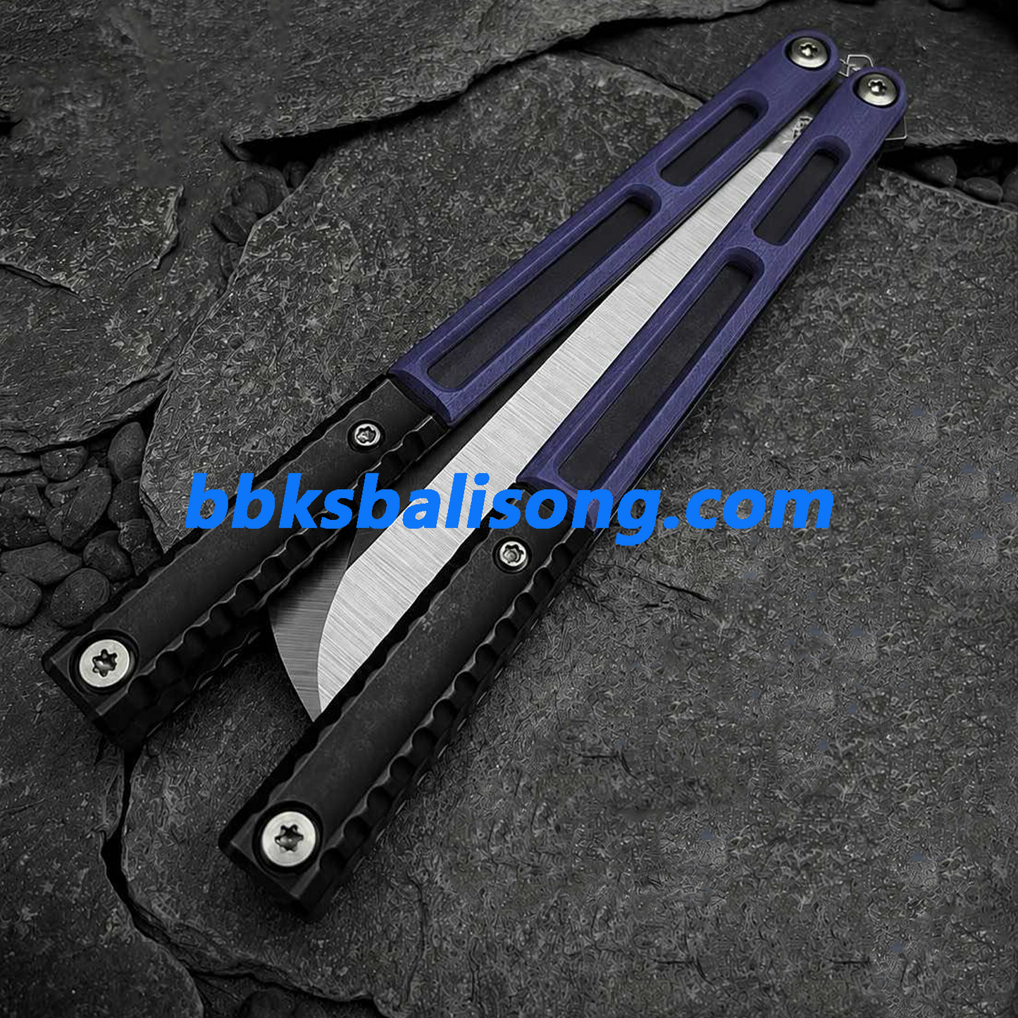 Zunmade AMKW Aeon Balisong Clone G10+Titanium Handle Live Blade