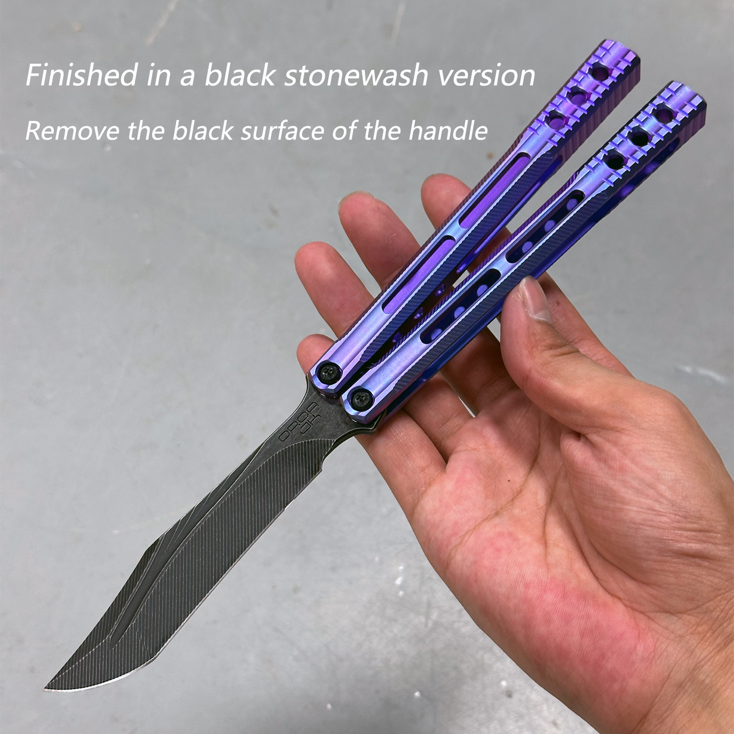 Baliplus Orca V1.5 Balisong Clone Titanium Handle Bushings System