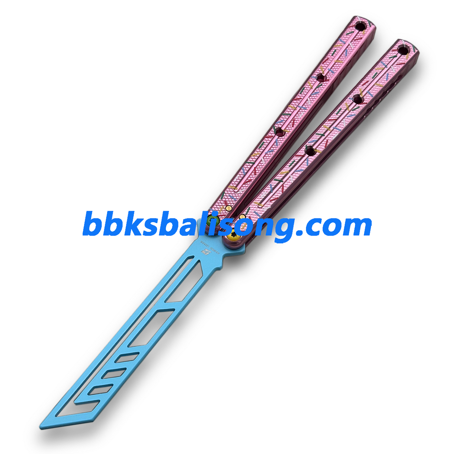 ARMED SHARK Krake Raken (Kraken) V3 Balisong Clone 7075 Aluminum Handle