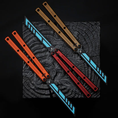 ARMED SHARK Kraken V3 Balisong Clone 7075 Aluminum(Sandblasted Handle)