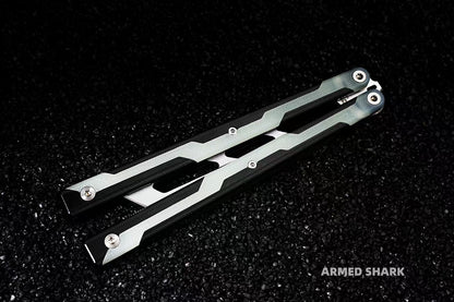 ARMED SHARK Ajax Balisong Trainer 7075 Aluminum +G10 Handle